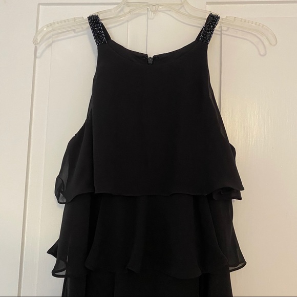 Black Ruffle Dress - Picture 2 of 6